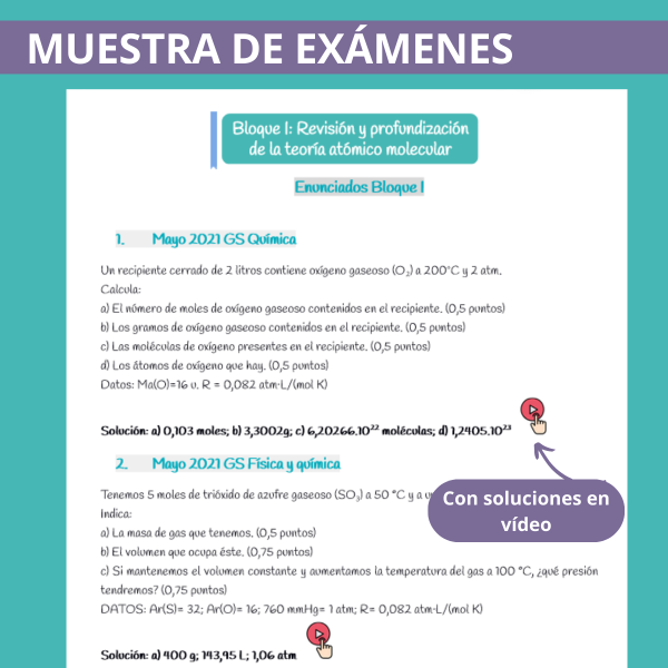 Muestra exámenes química GS