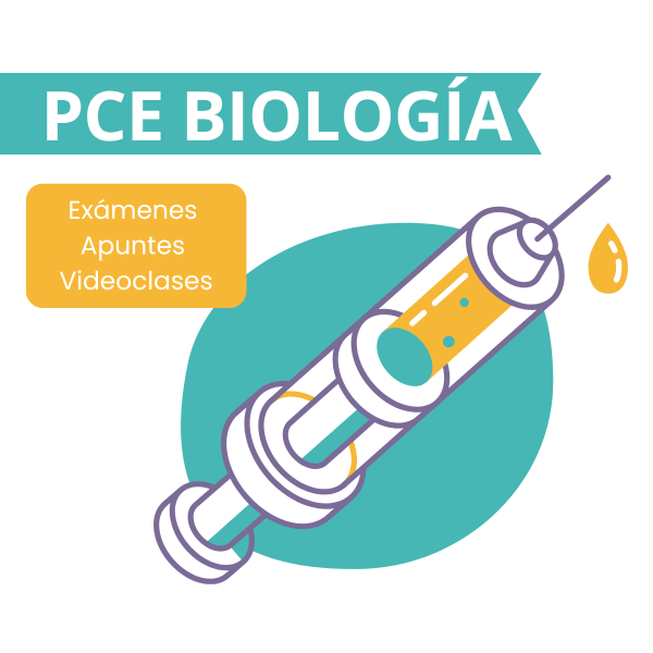 Curso online de Biología PCE con apuntes, videoclases y exámenes resueltos para preparar la selectividad UNEDasiss.