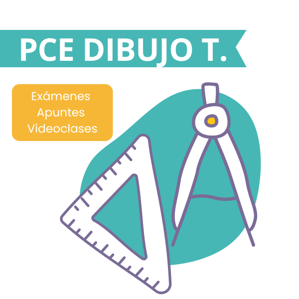 Curso online de Dibujo Técnico para la PCE. Incluye exámenes resueltos, apuntes descargables y videoclases para la selectividad UNEDasiss.