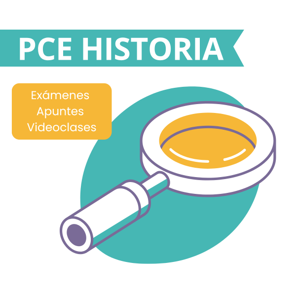 Curso online de Historia para la PCE con apuntes, videoclases y exámenes resueltos. Preparación para la selectividad UNEDasiss.