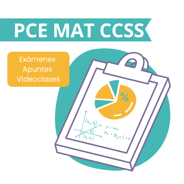 Curso online de Matemáticas aplicadas a las Ciencias Sociales para la PCE. Incluye apuntes, videoclases y exámenes resueltos tipo UNEDasiss.