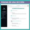 Muestra página sección del curso