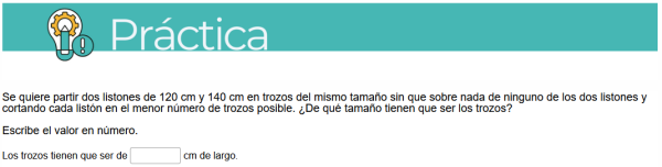 Muestra de ejercicios de matemáticas básicas